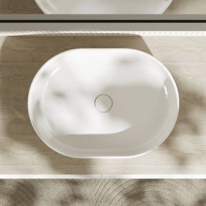 VASQUE A POSER XUNIVA U 550/400 SANS TROU POUR ROBINET NI TROP-PLEIN