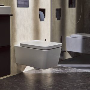 CUVETT SUSP 540ELUPURA  Q AQUAFALL FLUSH BLANC +ABATTANT DE WC ELUPURA ORIGINAL Q AVEC SOFTCLOSE ET QUICKRELEASE