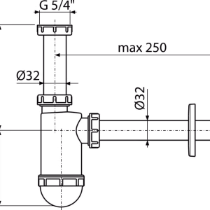SIPHON LAVABO EN PLASTIQUE ALC a430