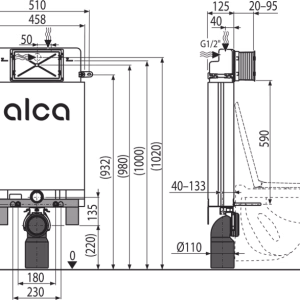 MECANISME DE CHASSE ALCA  100/1000  1062X458