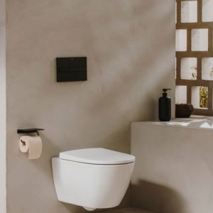 CUVETTE SUSPENDUE ONA RIMLESS ROUND BLANC + ABATTANT SAMAR ROUND SLIM NEW SOFT CLOSE POUR CUVETTE  ONA