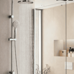 COLONNE DE DOUCHE ROND VICTORIA-S CHROME  (SUR STOCK)