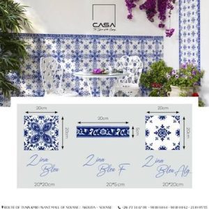 ZINA BLEU ALLEG 20×20