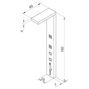 COLONNE HYDRO KIRA BLANC  SANYCO734