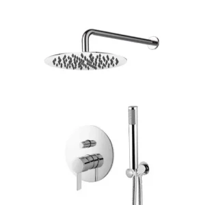 KIT DE B/DOUCHE ENCASTRE BRONZE CHROME (MITIGEUR+KIT RAINSHOWER+KIT DOUCHETTE)