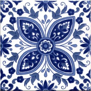 ZINA BLEU 20×20
