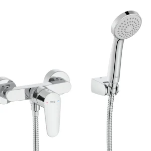 MITIGEUR DOUCHE MURAL VICTORIA PLUS AVEC ACCESSOIRES CHROME